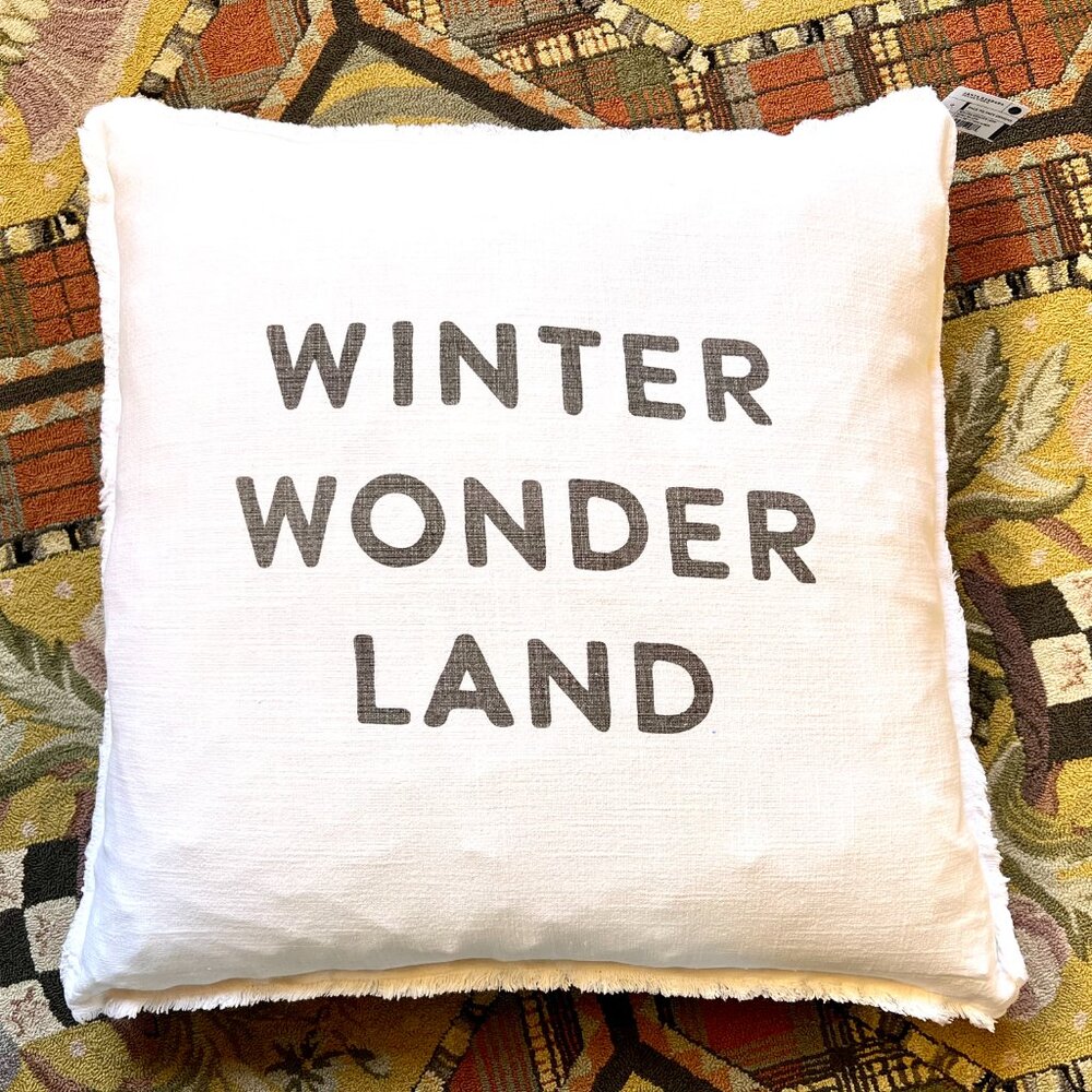 NWT BEST Ever! WINTER WONDER LAND Euro Pillow & Case - Picture 2 of 9